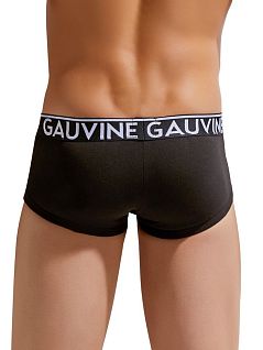 Однотонные хипсы на резинке с логотипом бренда черного цвета GAUVINE RTGAU3005-01
